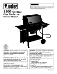 Weber 1100 NG Owner`s manual