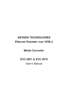 ANTAIRA EVC-3001 User`s manual