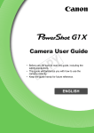 Canon PowerShot G1 User guide