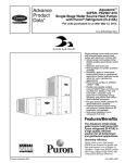 Carrier AQUAZONE 50PSH Product data