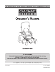 Cub Cadet TANK 60 Operator`s manual