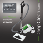 WERTHEIM Deep Clean W3000 User manual