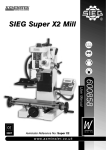 Axminster SIEG Super X2 Mill User manual
