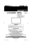 Citizen 32CL710 User manual