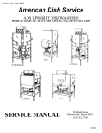 American Dish Service AFB Service manual