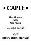 Caple CRG 902 SS Instruction manual