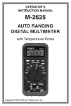 Elenco Electronics M-2625 Instruction manual