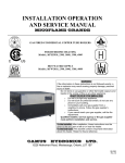 Camus Hydronics DMC103 Service manual