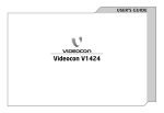 Videocon V1424 User`s guide