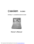 Axion 16-3903 Owner`s manual
