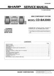 Sharp CD-BA3000 Service manual