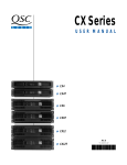 QSC CX4T User manual