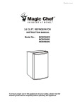 Magic Chef MCBR360S Instruction manual