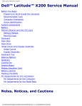 Dell Latitude X200 Service manual