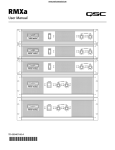 QSC RMX 2450a User manual