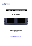 Data Video TLM-702HD Instruction manual