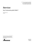 Amana BigOven ACF7225A Service manual