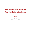 Red Hat CLUSTER SUITE FOR ENTERPRISE LINUX 5.2 Installation guide