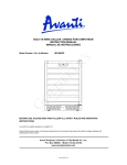 Avanti WC4800C Instruction manual