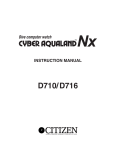 Citizen D716 Instruction manual