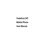 Vodafone 547 User manual