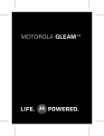 Motorola Gleam Specifications