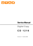 Utax CD 1015 Service manual