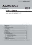 Mitsubishi Electric MJ-E15BX-A1 Service manual