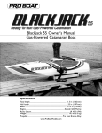 ProBoat Blackjack 55 Owner`s manual