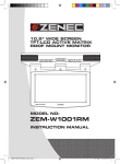 ZENEC ZEM-W1001RM Instruction manual