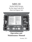 Aqua Lung SEA MK Operating instructions