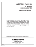 AMERITRON AL-572 Instruction manual