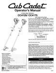 Cub Cadet CC310 Operator`s manual