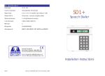 Menvier Security SD1 Specifications