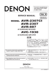 Denon AVC-1930 Service manual
