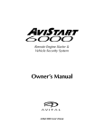 Avital 6000 Owner`s manual