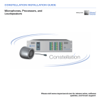 Meyer Sound Microphones Installation guide