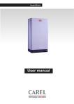Carel heaterStream-UR User manual
