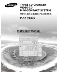 Samsung MAX-VS530 Instruction manual