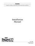 DSC PDigital Security PC1565 Installation manual