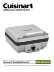 Cuisinart WAF-300 Series Operating instructions