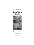 Savaria Stairfriend Owner`s manual