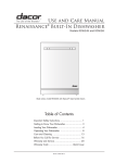 Dacor RENAISSANCE RDW24I Product data