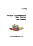 Citizen PMU2300III User`s manual