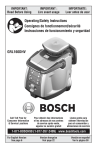 Bosch GRL160DHV - Dual-Axis Self-Leveling Rotary Laser Technical data