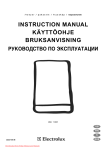 AEG Electrolux EUU 11300 Instruction manual
