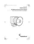 Radio Shack RS-2000 Owner`s manual