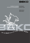Beko DRCS68 Operating instructions
