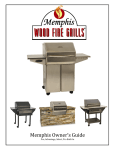 Memphis Pro Wood Fire Grills Owner`s manual