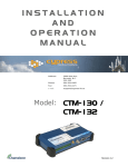 Cypress CTM-132 Specifications